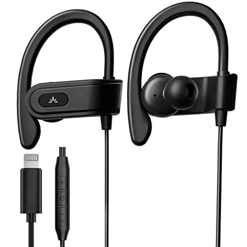 Avantree L171 Lightning Headphones for iPhone 14/13/12/11 - MFi Certified, Comfortable, Clear Calls & Ideal for Sports