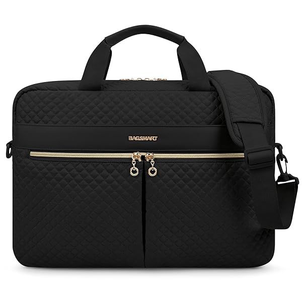 BAGSMART 17.3 15.6 Inch Laptop Bag Briefcase for Women Office Travel Business Black