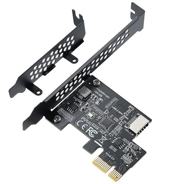 BEYIMEI PCI-E 1X to USB 3.2 Gen 1 Expansion Card with Type-C Front Panel for Desktop PC