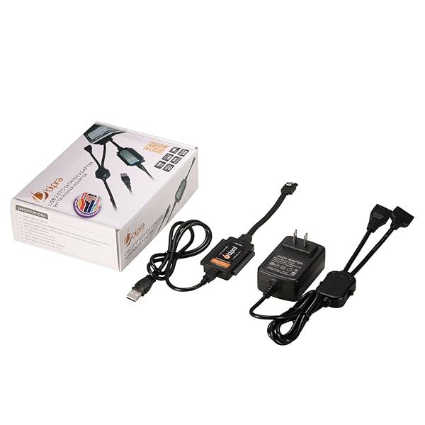 Buy BIPRA USB 2.0 to SATA/IDE Adapter Kit - Power Adapter for 2.5/3.5/5.25 Inch Drives
