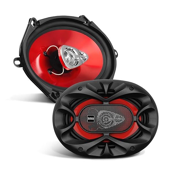 Upgrade Your Ride: BOSS CH5730 5x7 Inch Car Door Speakers - 300W Coaxial, 3-Way, Full Range, Sold in Pairs