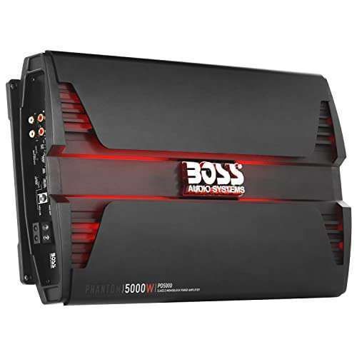 Upgrade Your Sound: BOSS PD5000 Phantom 5000W Class D Monoblock Car Amplifier with Remote Control