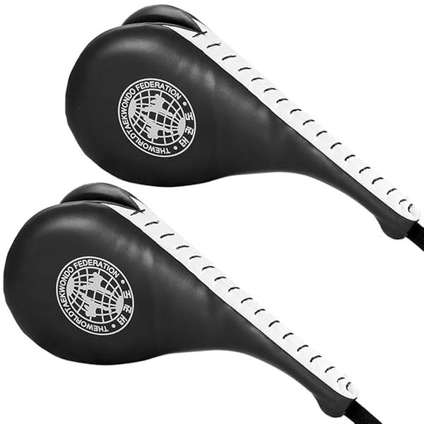 BREADEEP Taekwondo Kick Pads 2 Pack Durable Kicking Targets for Karate Martial Arts Kickboxing Training Muay Thai MMA Fight Gear