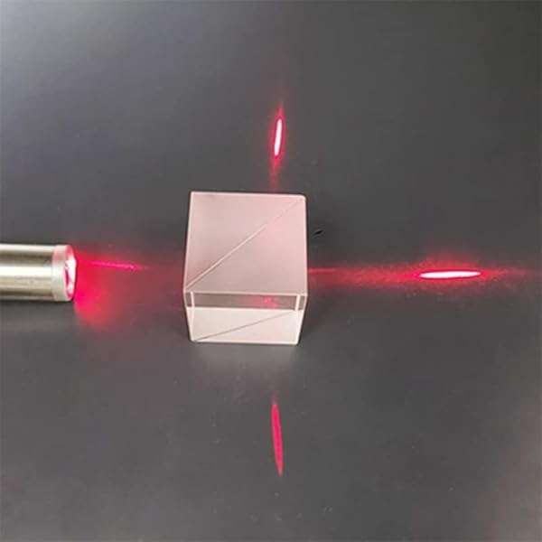 50:50 Beam Splitter Cube - High-Quality Optical Glass Dichroic Prism for Spectroscopy Applications