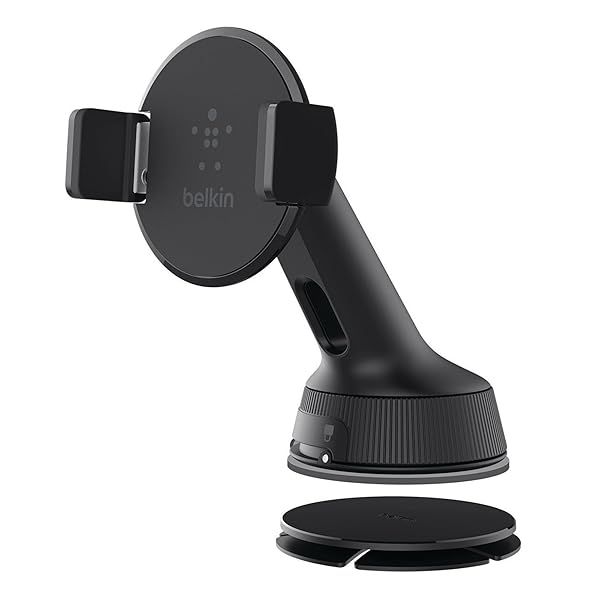 Belkin Universal Car Window Dash Mount for 6-Inch Devices - F8M978bt, Black | Secure & Convenient Vehicle Holder