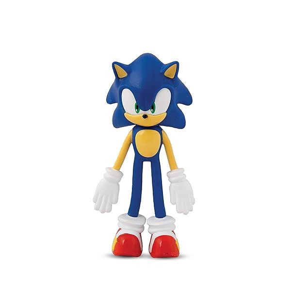 Bend-Ems Sonic The Hedgehog Action Figure - Poseable PVC Toy for Collectors & Fans