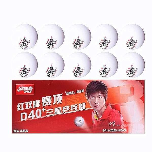BestParts DHS 3-Star Table Tennis Balls - ITTF Approved D40+ (10 Pack) for World Championship Play