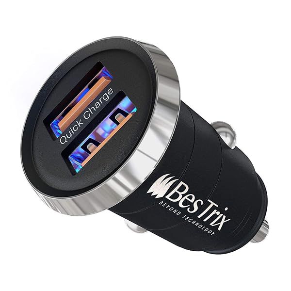 Fast Charging Bestrix Car Charger: Dual USB Quick Charge 4.0 for iPhone, iPad, Samsung Galaxy & More