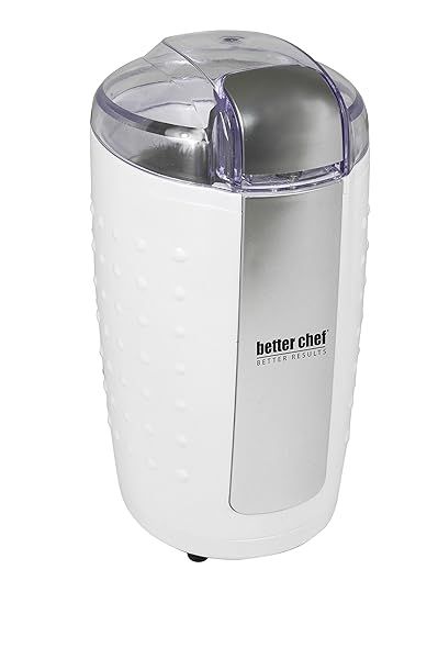 Better Chef 150-Watt Coffee Grinder: Stainless Blade for Coffee, Nuts & Spices - Fast & Efficient Grinding