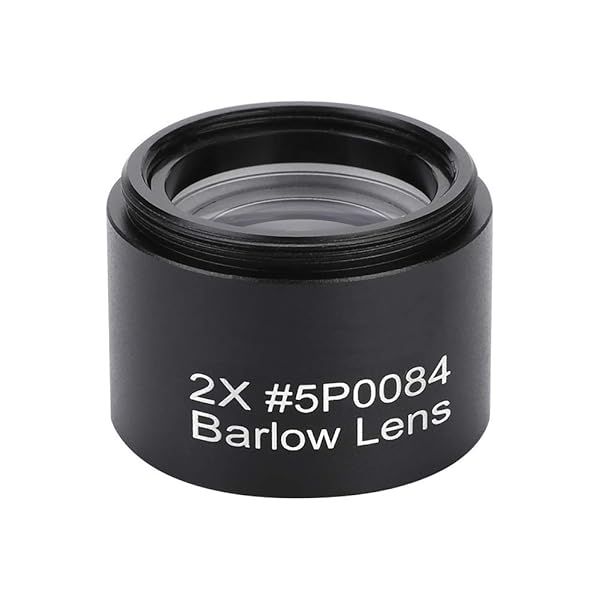 "Bindpo 2X Barlow Lens - 1.25" Fully Multi-Coated Optical Glass for 1.25in Telescopes | M28.6 Thread Metal Lens"