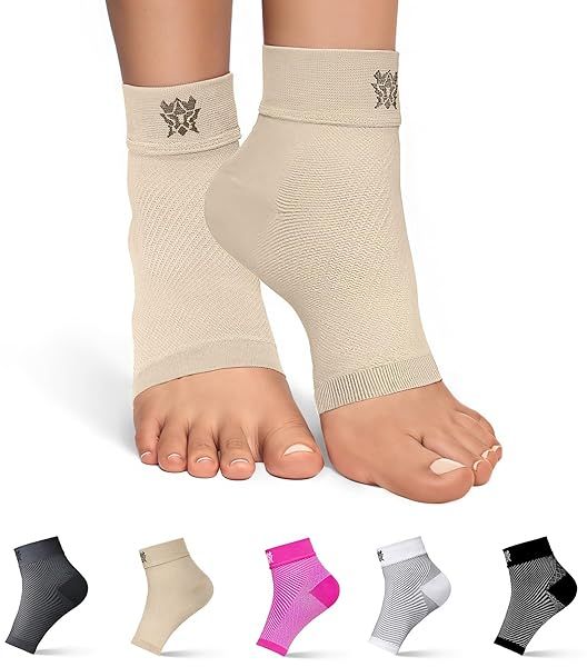 Buy Bitly Plantar Fasciitis Compression Socks for Men & Women - Nude Foot & Ankle Support Sleeve