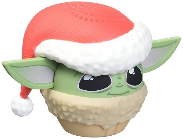 Bitty Boomers Star Wars Grogu Mini Bluetooth Speaker with Santa Hat - Perfect Holiday Gift!