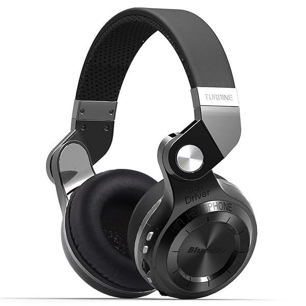 Buy Bluedio T2 Plus Turbine Wireless Bluetooth Headphones with Mic & FM Radio - Black