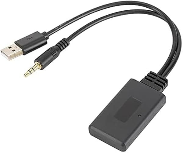 Bluetooth Audio Adapter Auto Aux 3.5mm Car USB Receiver for Music Streaming and Speaker Connection
