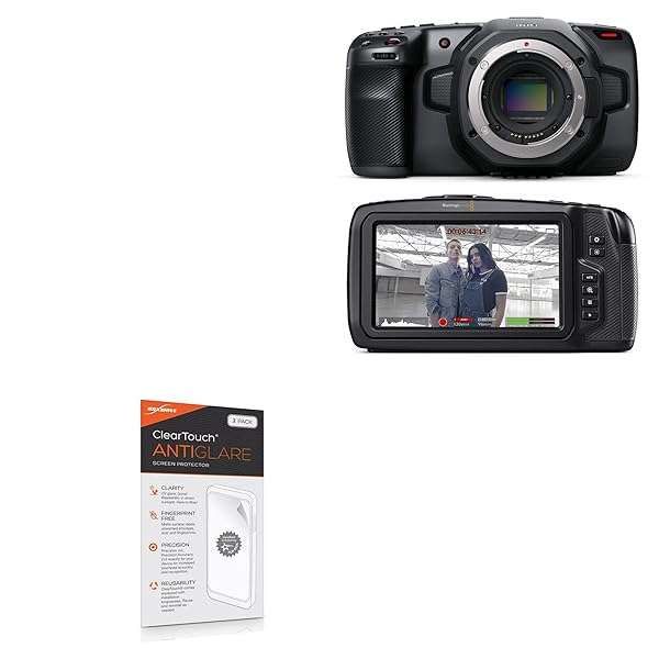 BoxWave Anti-Glare Screen Protector for Blackmagic Pocket Cinema Camera 6K - ClearTouch Matte Film (2-Pack)