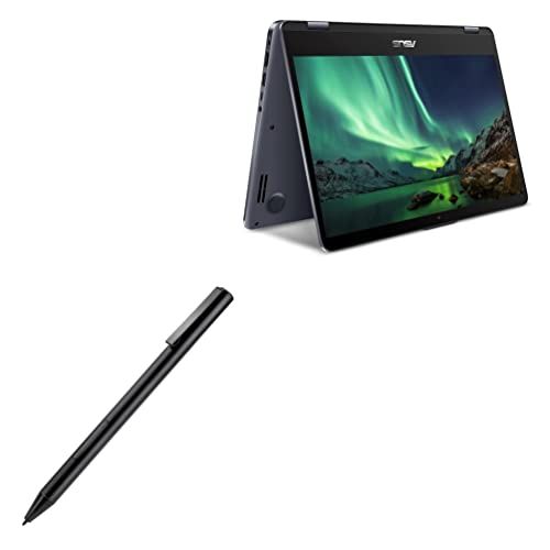 BoxWave Stylus Pen for ASUS VivoBook Flip 14 TP410UA ActiveStudio Ultra Fine Tip Electronic Stylus Jet Black