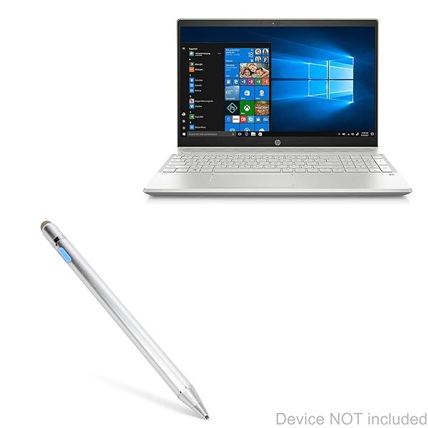 BoxWave Stylus Pen for HP Pavilion 15-CS0051 15.6 inch AccuPoint Active Stylus with Ultra Fine Tip Metallic Silver