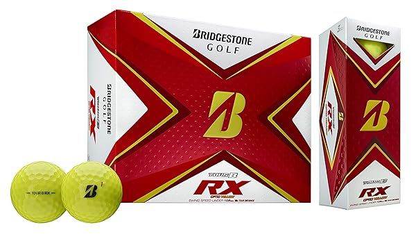 Buy Bridgestone 2020 Tour B RX Golf Balls - 1 Dozen Yellow | Top Performance & Value
