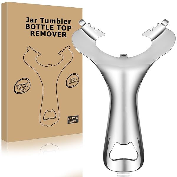 Bxgnip Mason Jar Opener Easy Twist Manual Handheld Tool No Lid Dents Multifunctional Bottle Opener for Lifetime Use