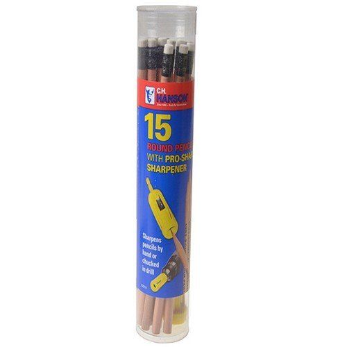 Buy C.H. Hanson ProSharp Wood Pencil 15 Pack - Perfect for Precision Marking & Crafting