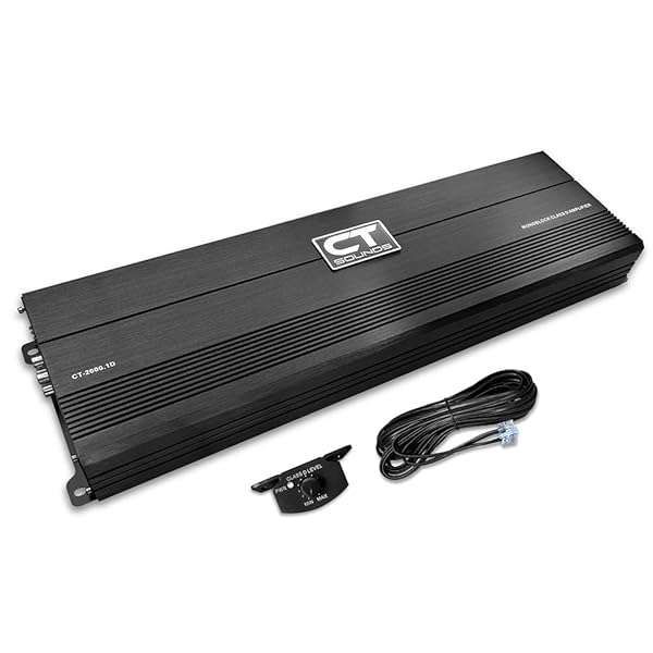 CT Sounds CT-2000.1D Monoblock Amplifier: 2000 Watts RMS Compact Class D Car Audio Power
