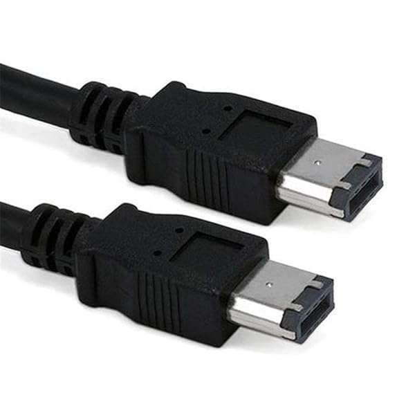 6ft Firewire Cable 6 Pin to 6 Pin - High-Speed Data Transfer & Durable Connection