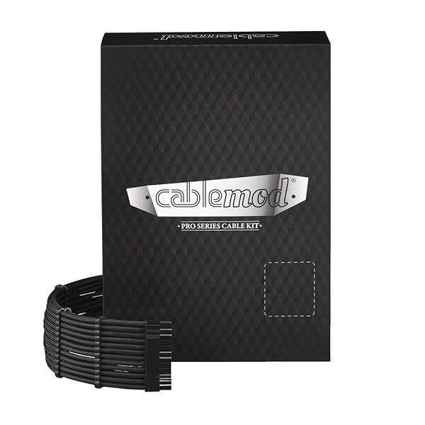 CableMod E-Series Pro ModFlex Sleeved Cable Kit for EVGA G G+ P P+ T Black High Performance Custom Cables