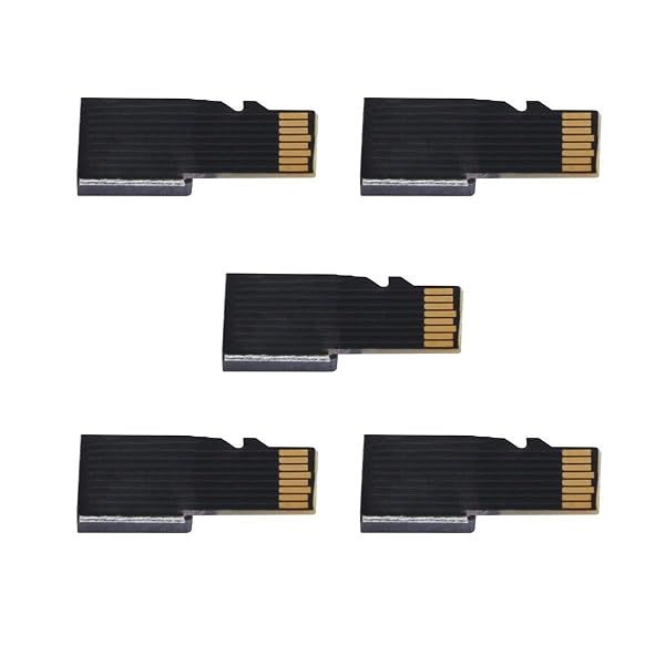 5pcs Micro SD TF Memory Card Extension Adapter Kit - Male to Female for GPS, Phone & PCBA Reader