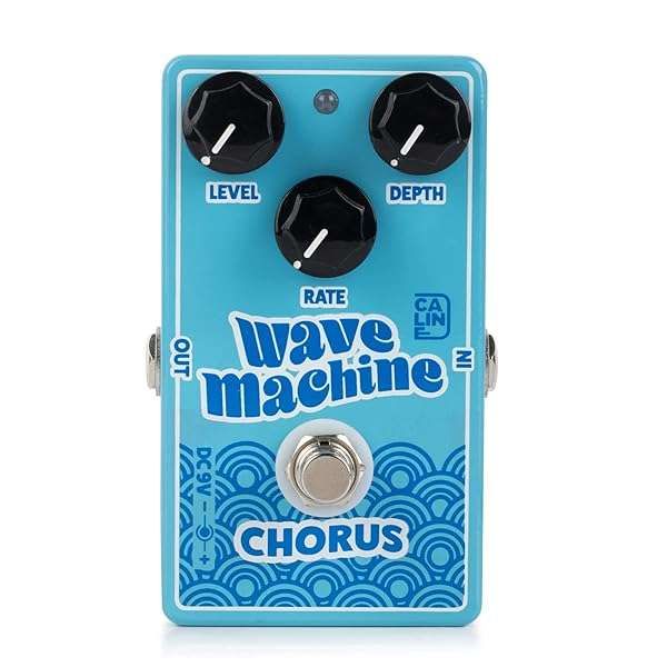 Caline CP-505 Wave Machine Chorus Pedal: True Bypass, Durable Aluminum Alloy, Stunning Blue Finish