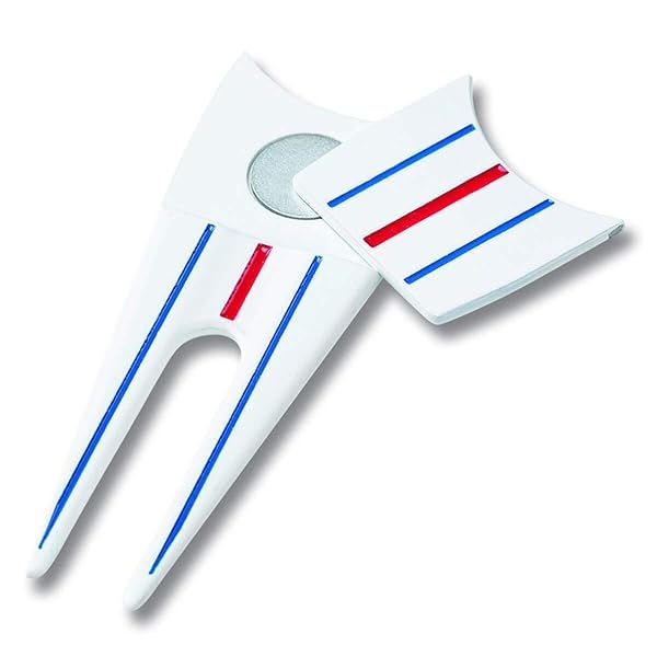Callaway Golf 2021 Triple Track Divot Tool - Premium White Golf Accessory for Precision Play