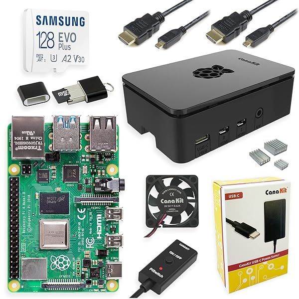 Buy CanaKit Raspberry Pi 4 8GB Extreme Kit - 128GB Edition | High Performance & Versatile Projects