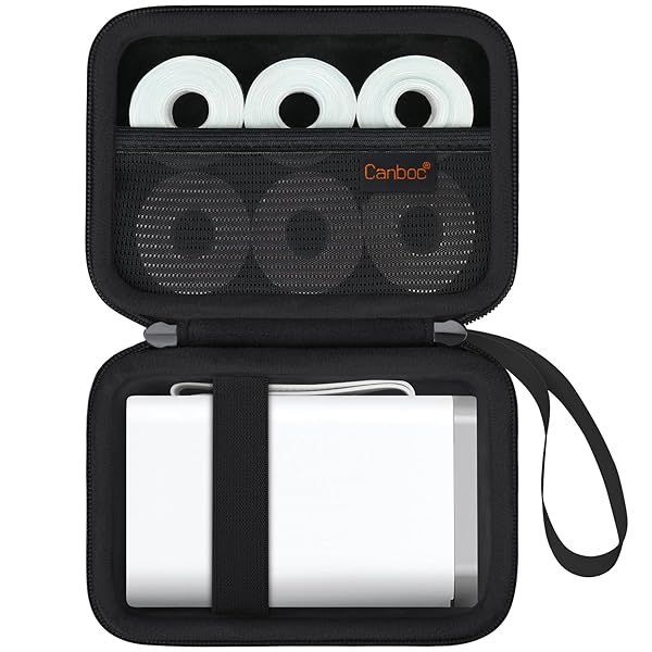 Canboc Carrying Case for NELKO P21 Label Maker - Portable Zipper Bag for Printer, Label Paper & Charging Cord