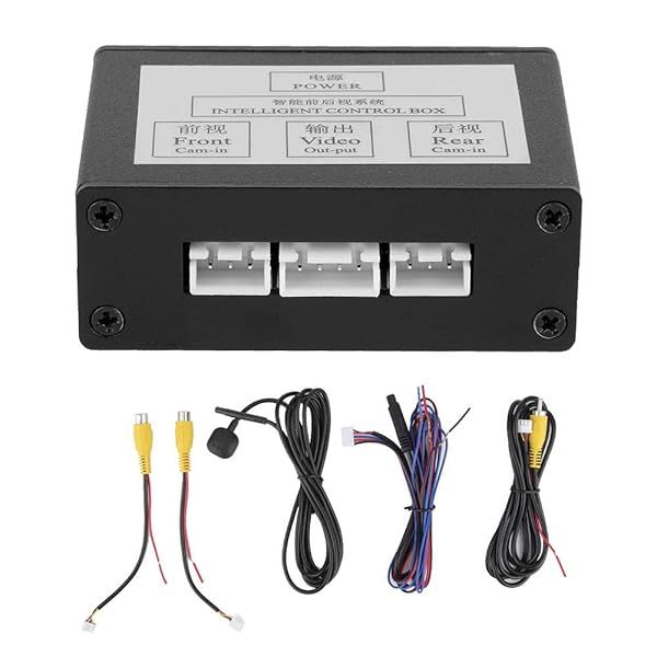Car Front View Camera Switcher Smart Parking Converter Front Rear Video Switch Channel Control Box