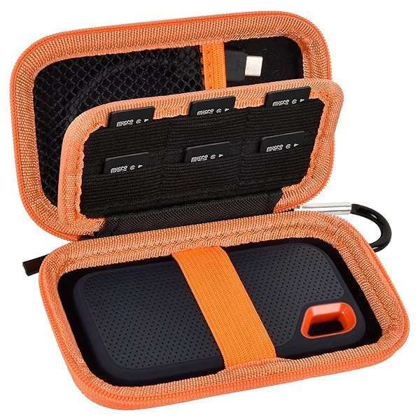 Case for SanDisk 1TB 2TB 4TB SSD & SD Card Storage - Portable Organizer for PRO Extreme Hard Drive