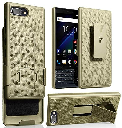 Champagne Gold Clip Case for BlackBerry Key2 LE - Kickstand & Holster Combo