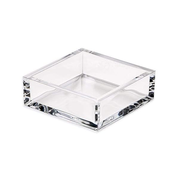 Caspari Clear Acrylic Cocktail Napkin Holder - Stylish & Durable Design for Entertaining