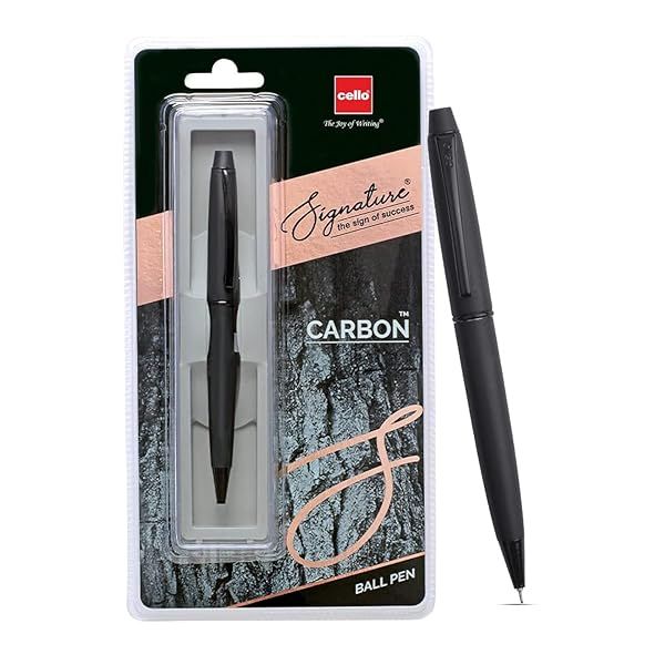 Buy Cello Signature Carbon Ball Pen - Smooth Writing & Stylish Design for Everyday Use