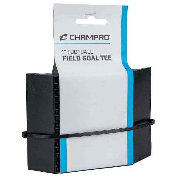 "Champro 1" Heavy Duty Rubber Football Field Goal Tee - Durable Black Tee for Optimal Performance"