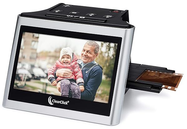 ClearClick Virtuoso 2.0 22MP Film and Slide Scanner with 5 Inch LCD Screen for Converting 35mm 110 126 Slides and Negatives to Digital Photos