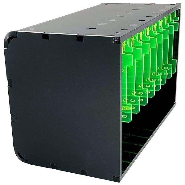 Buy Cloudlet Cluster Case for Raspberry Pi 5/4/3 & SBCs - Stylish Black Lime Design