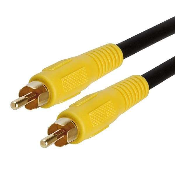 Cmple 6ft RCA Subwoofer Cable - Male to Male Coaxial Audio Cable for Home Theater & Rear View Camera