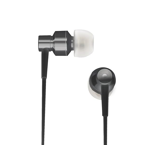 Buy Coby CVEM87 Black Stereo Earphones with Microphone for iPhone - High-Quality Sound & Comfort
