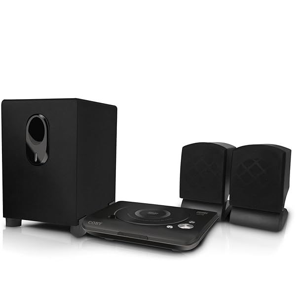 Experience Immersive Sound with Coby DVD420 2.1-Channel DVD Home Theater System