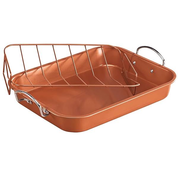 Buy Copper H-02725-WV Turkey Roaster Pan - Perfect Size & Color for Holiday Cooking