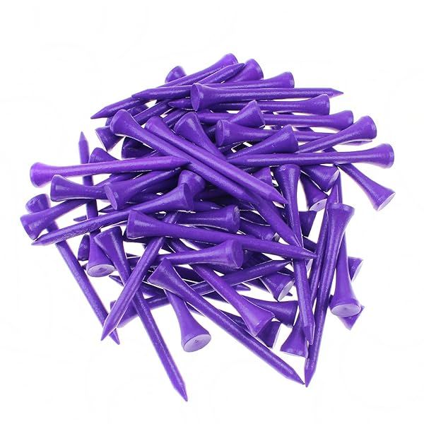 Buy Crestgolf 2-3/4 Inch Deluxe Durable Golf Tees - Pack of 100 (Purple) for Ultimate Performance