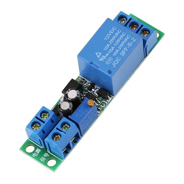 DC 12V Adjustable Timer Switch Module - 0-25 Seconds Delay for Efficient Control