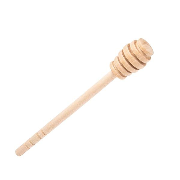 DESIOLE Wooden Honey Dipper Sticks - Perfect Honey Mixing Stirrer & Spoon for Sweet Treats