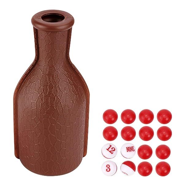 DGZZI Pool Snooker Billiard Table Set: Kelly Pool Shaker Bottle & 16PCS Tally Peas for Ultimate Game Night