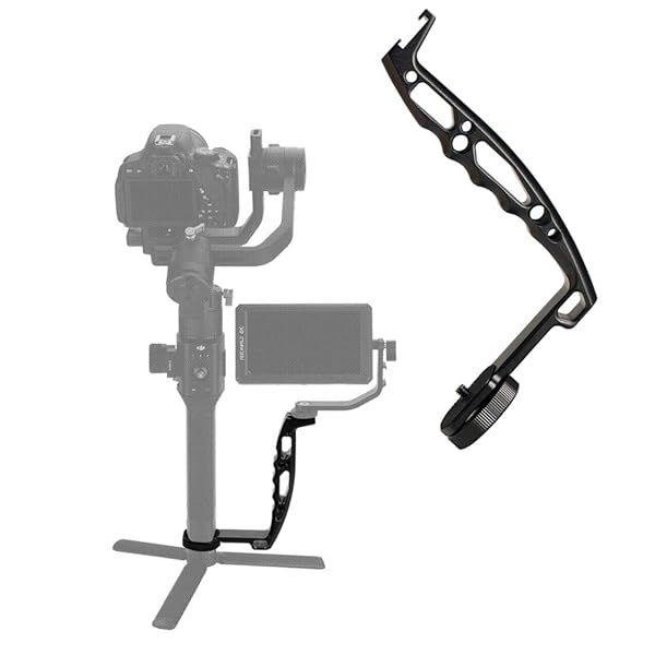 DH03 Handheld Gimbal Grip: Cold Shoe for DJI Ronin-S, Zhiyun Weebill LAB & More - Perfect for Monitors & LED Lights