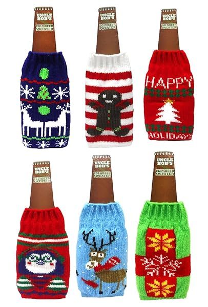 Shop Uncle Bob's Ugly Beer Sweater Bottle Cover - Fun Novelty Styles by DM Merchandising Inc.